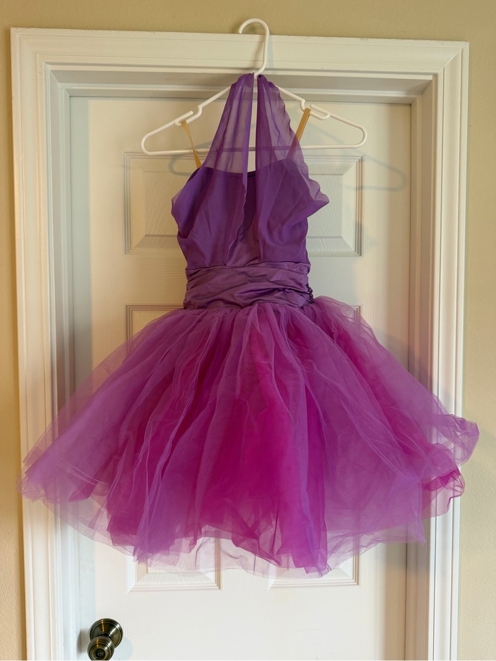 Purple Tulle Halter Dance costume Dress medium child